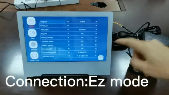 Entrada de vídeo porteiro de vídeo porteiro colorido WiFi com monitor de 10 polegadas
