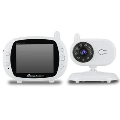 Venda quente OEM monitor de bebê com vídeo digital sem fio de plástico de 3,5 polegadas