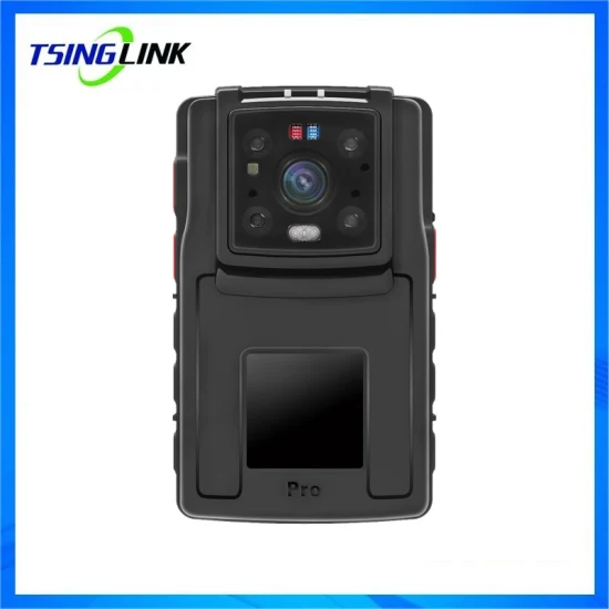 Reconhecimento facial 1080P 4K Gravador de aplicação da lei à prova d'água GPS Energia elétrica Segurança IP Visão noturna Mini câmera portátil portátil usada no corpo